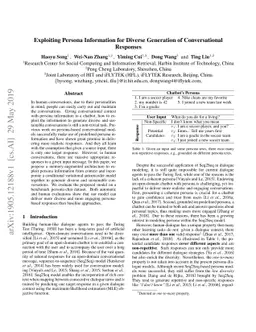 Exploiting Persona Information for Diverse Generation of Conversational
  Responses