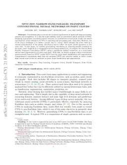 NPTC-net: Narrow-Band Parallel Transport Convolutional Neural Network on
  Point Clouds