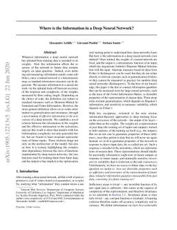 Where is the Information in a Deep Neural Network?