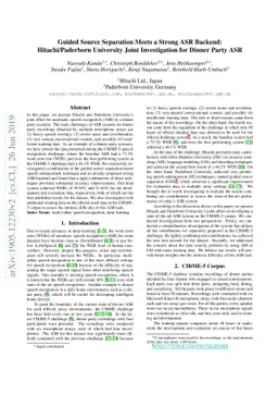 Guided Source Separation Meets a Strong ASR Backend: Hitachi/Paderborn
  University Joint Investigation for Dinner Party ASR