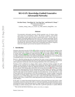 KG-GAN: Knowledge-Guided Generative Adversarial Networks