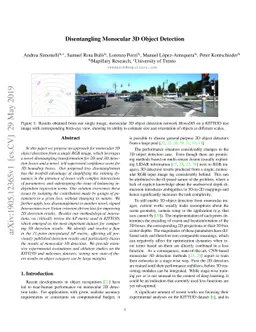 Disentangling Monocular 3D Object Detection