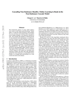 Cascading Non-Stationary Bandits: Online Learning to Rank in the
  Non-Stationary Cascade Model