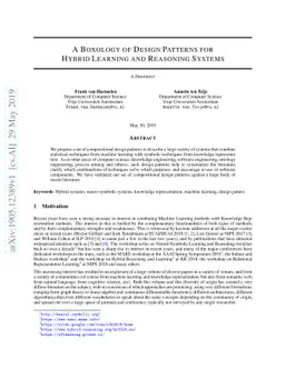 A Boxology of Design Patterns for Hybrid Learning and Reasoning Systems