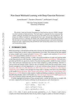 Non-linear Multitask Learning with Deep Gaussian Processes