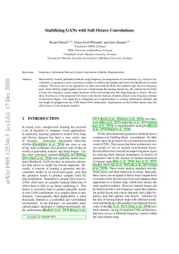 Stabilizing GANs with Soft Octave Convolutions