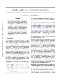 Graph Learning Network: A Structure Learning Algorithm