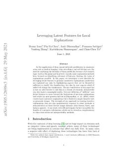 Leveraging Latent Features for Local Explanations