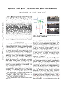 Dynamic Traffic Scene Classification with Space-Time Coherence