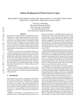 Fallout: Reading Kernel Writes From User Space