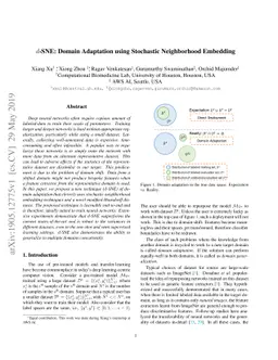 $d$-SNE: Domain Adaptation using Stochastic Neighborhood Embedding