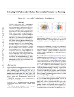 Educating Text Autoencoders: Latent Representation Guidance via
  Denoising