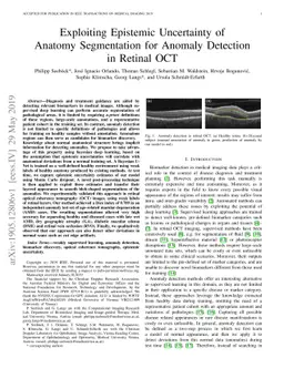 Exploiting Epistemic Uncertainty of Anatomy Segmentation for Anomaly
  Detection in Retinal OCT