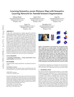 Learning Semantics-aware Distance Map with Semantics Layering Network
  for Amodal Instance Segmentation