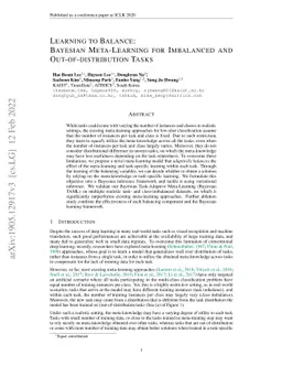 Learning to Balance: Bayesian Meta-Learning for Imbalanced and
  Out-of-distribution Tasks