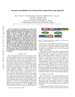 Domain Generalization via Universal Non-volume Preserving Models