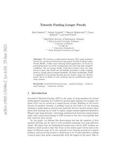Towards Finding Longer Proofs
