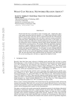 What Can Neural Networks Reason About?