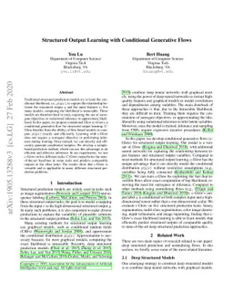 Structured Output Learning with Conditional Generative Flows