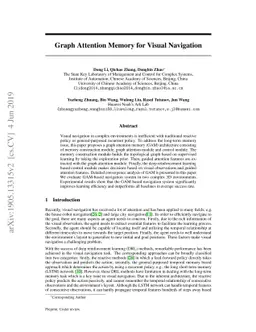 Graph Attention Memory for Visual Navigation