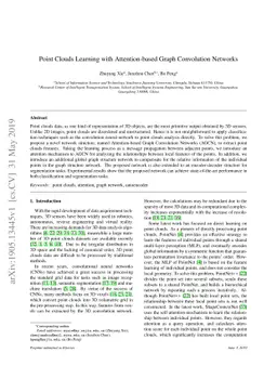 Point Clouds Learning with Attention-based Graph Convolution Networks