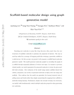 Scaffold-based molecular design using graph generative model