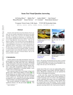 Scene Text Visual Question Answering