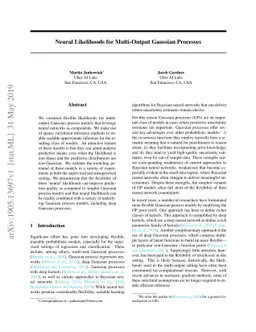 Neural Likelihoods for Multi-Output Gaussian Processes