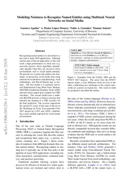 Modeling Noisiness to Recognize Named Entities using Multitask Neural
  Networks on Social Media