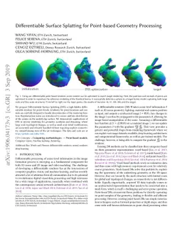 Differentiable Surface Splatting for Point-based Geometry Processing