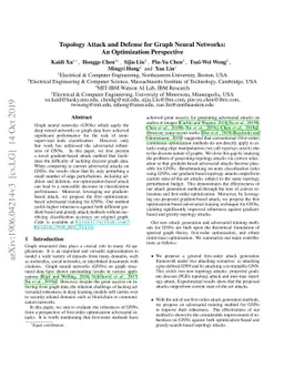 Topology Attack and Defense for Graph Neural Networks: An Optimization
  Perspective