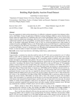 Building High-Quality Auction Fraud Dataset