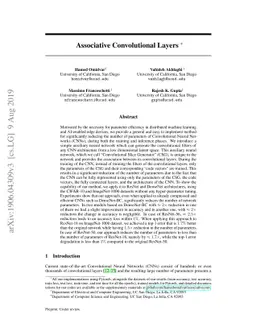 Associative Convolutional Layers