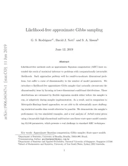Likelihood-free approximate Gibbs sampling