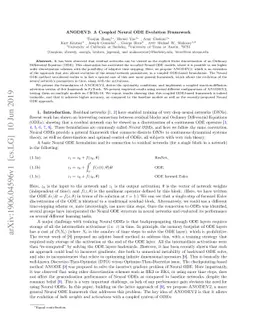 ANODEV2: A Coupled Neural ODE Evolution Framework