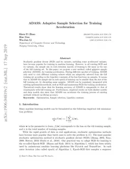 ADASS: Adaptive Sample Selection for Training Acceleration
