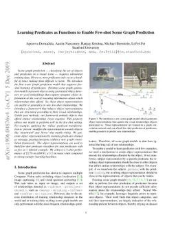 Learning Predicates as Functions to Enable Few-shot Scene Graph
  Prediction