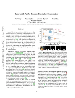 Recurrent U-Net for Resource-Constrained Segmentation