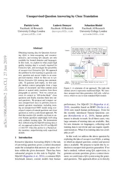 Unsupervised Question Answering by Cloze Translation