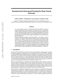 Parameterized Structured Pruning for Deep Neural Networks