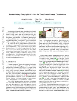Presence-Only Geographical Priors for Fine-Grained Image Classification