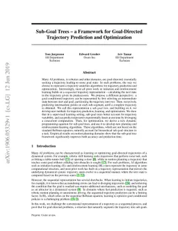 Sub-Goal Trees -- a Framework for Goal-Directed Trajectory Prediction
  and Optimization
