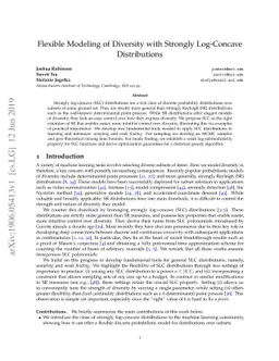 Flexible Modeling of Diversity with Strongly Log-Concave Distributions