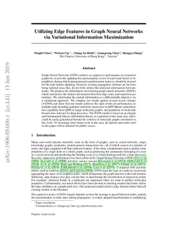 Utilizing Edge Features in Graph Neural Networks via Variational
  Information Maximization