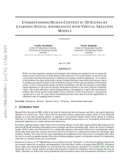 Understanding Human Context in 3D Scenes by Learning Spatial Affordances
  with Virtual Skeleton Models