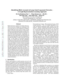 Identifying Illicit Accounts in Large Scale E-payment Networks -- A
  Graph Representation Learning Approach