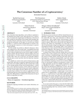 The Consensus Number of a Cryptocurrency (Extended Version)