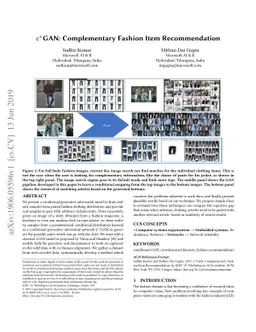 $c^+$GAN: Complementary Fashion Item Recommendation