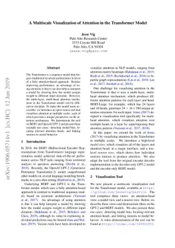 A Multiscale Visualization of Attention in the Transformer Model