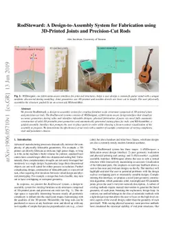 RodSteward: A Design-to-Assembly System for Fabrication using 3D-Printed
  Joints and Precision-Cut Rods